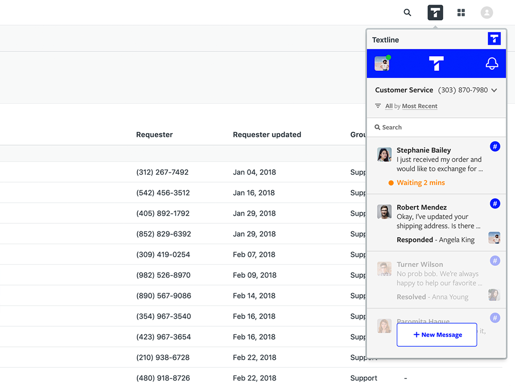 Textline for Zendesk Support screenshot 1